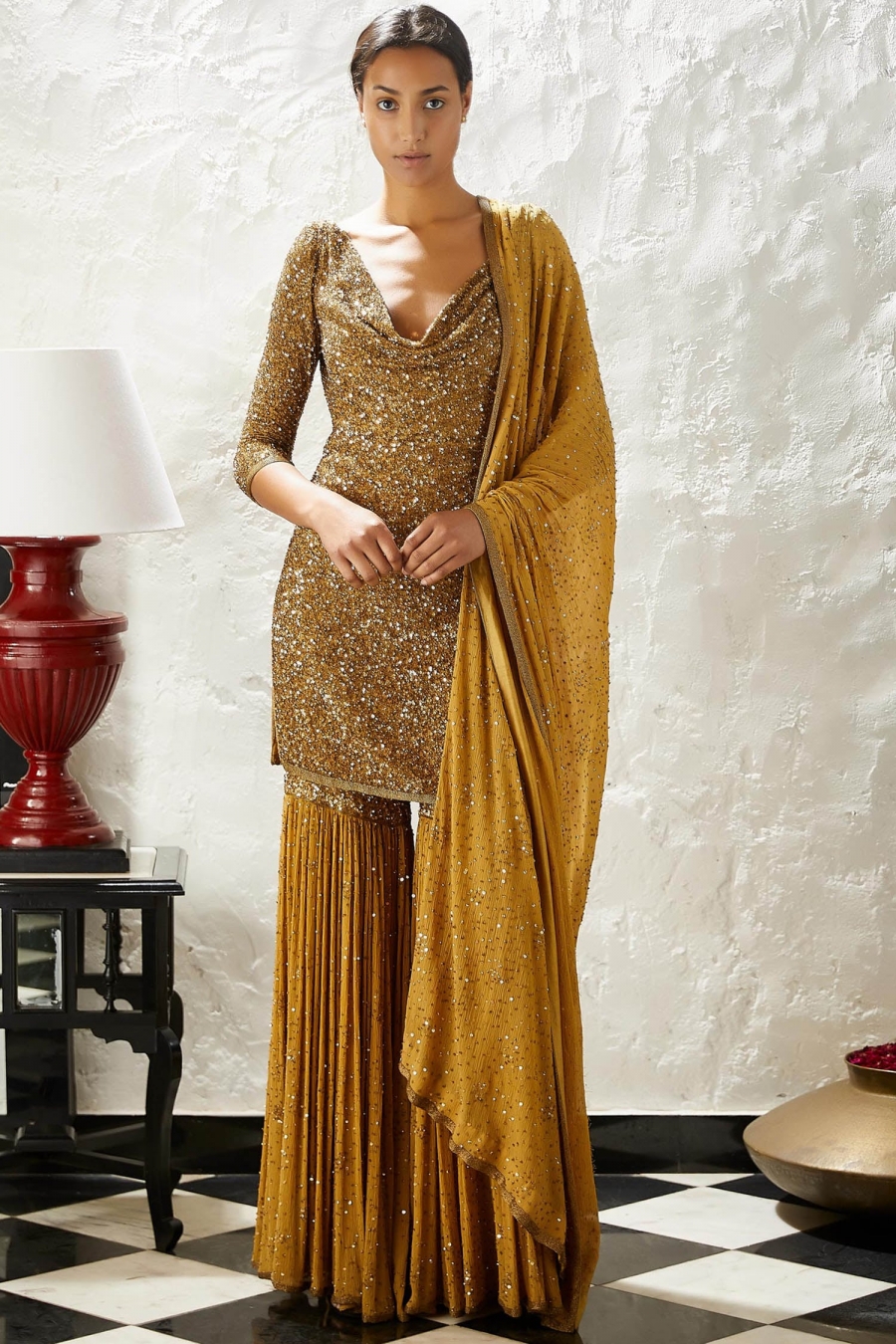 long sharara suits