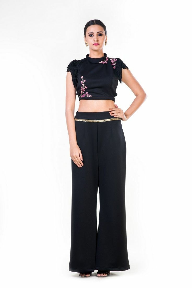 Plazo with hotsell crop top dress