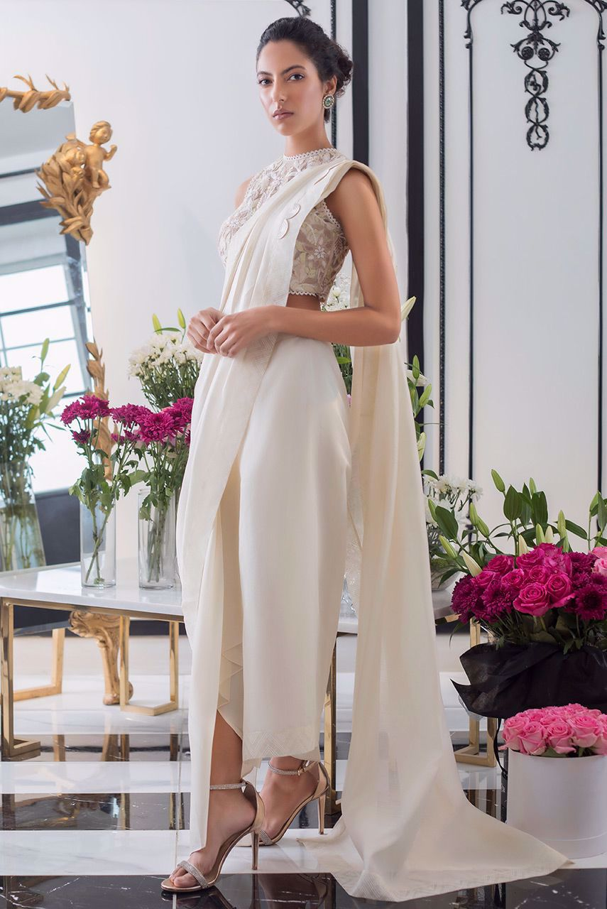 plazo from saree