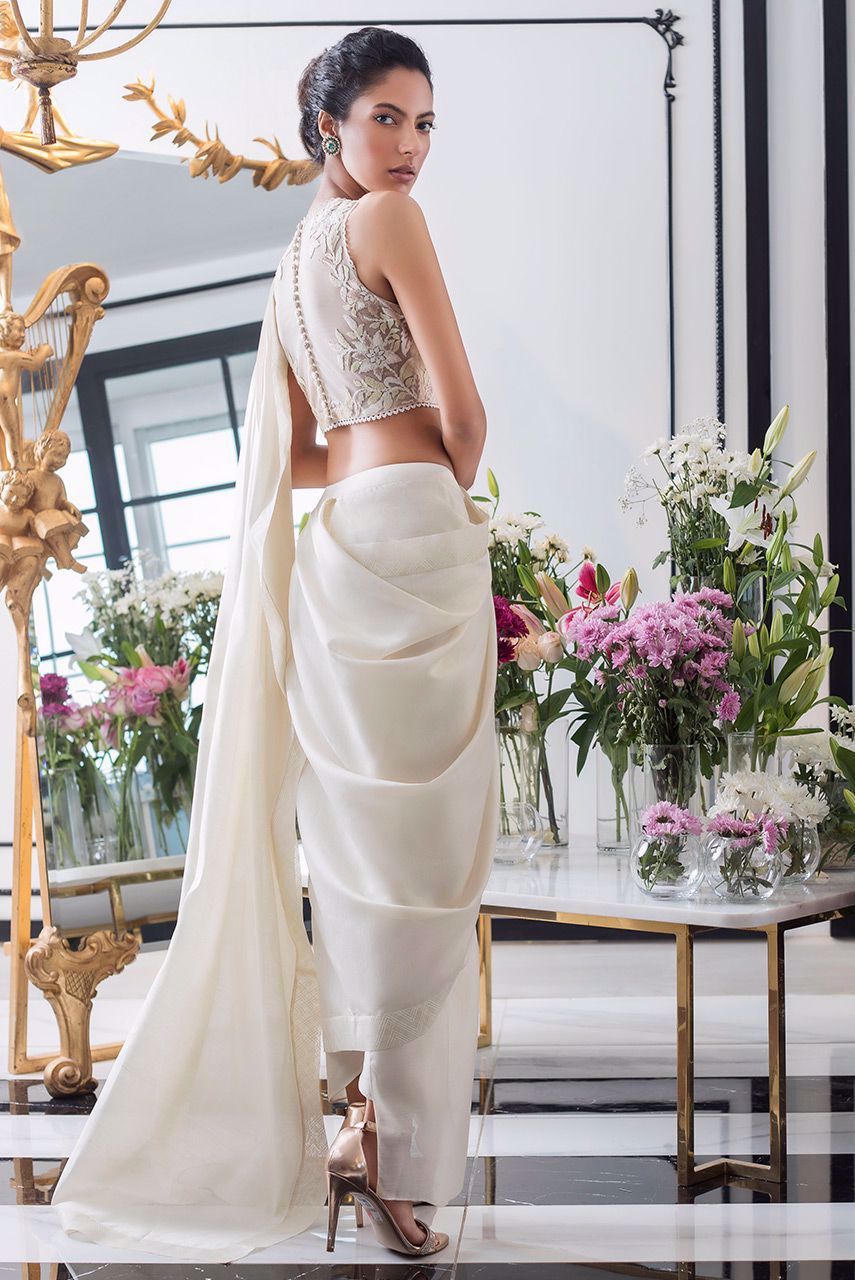 designer plazo saree
