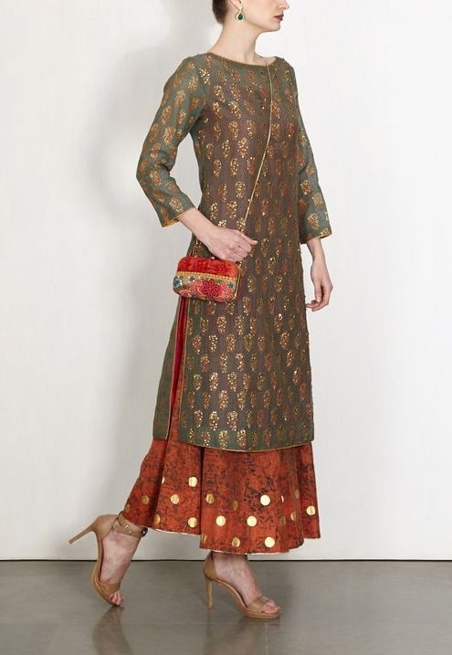 indo western plazo suits