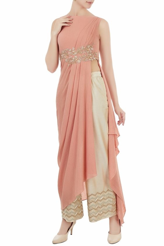 designer plazo saree