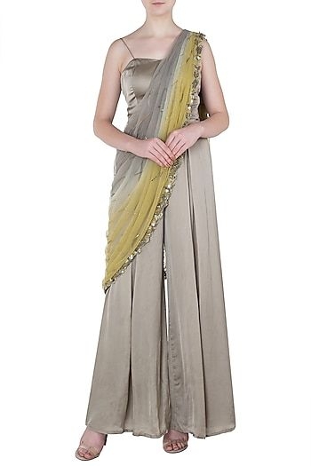designer plazo saree