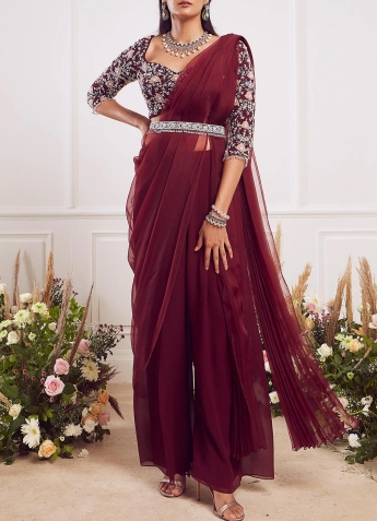 dhoti style saree for wedding