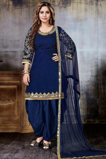 Blue Color Patiala Suit