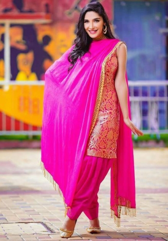 Buy Lovely Pink Cotton Punjabi Patiala Salwar for Casual-sieuthinhanong.vn