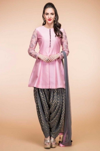 Shop Semi Patiala Salwar Kameez For Festival Online In USA