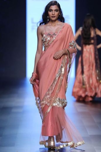 Pink Color Saree