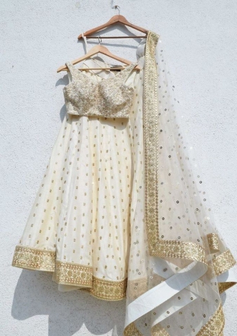 Cream Color Lehenga