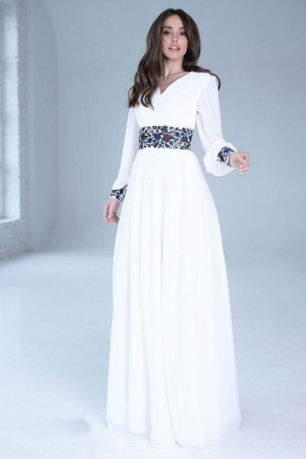 White Color Indo Western Gown