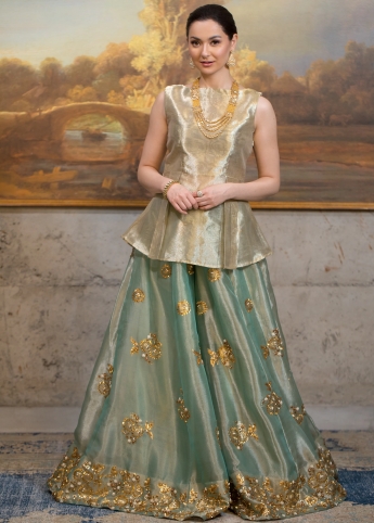 Crop Top With Palazzo Pant | Little Girls Latest Dress Collections | the  Nesavu – The Nesavu