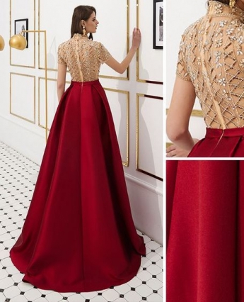 Red Color Gown