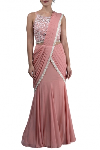 saree style gown online