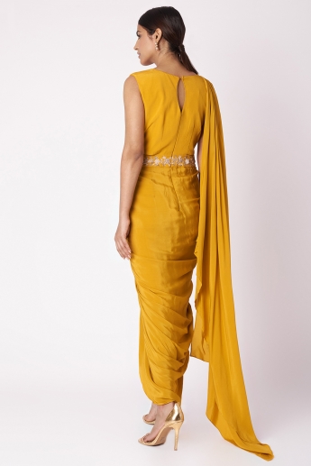 Yellow Dhoti Saree