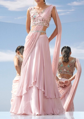 saree style gown dress