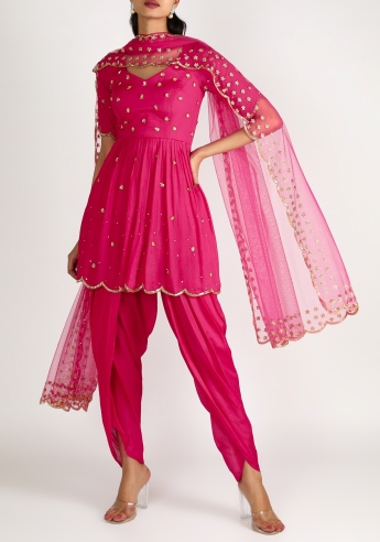 Pink Dhoti Kurta