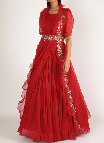 Buy Saree Gown Online | Ready To Wear 