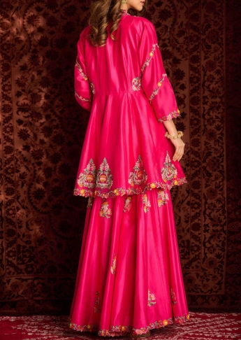 Magenta Sharara Suit