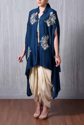 Blue Dhoti Dress