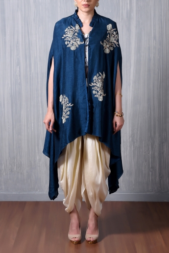 Blue Dhoti Dress