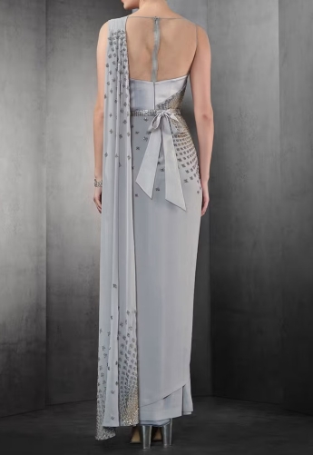 Gray Saree Gown