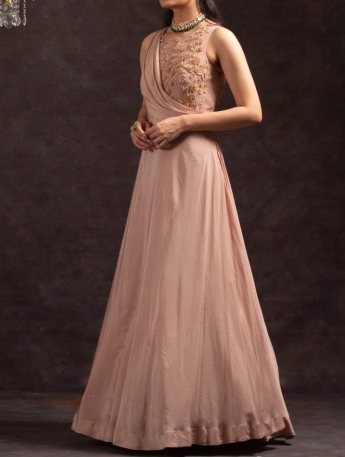 Peach Long Gown