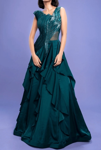 Shop Blue designer Gowns for Women Online | Aza Fashions-cheohanoi.vn