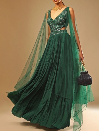 Green Long Gown