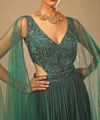 Green Long Gown