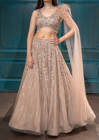 10 Stylish Crop Top Lehenga Design Every Girl Must Try