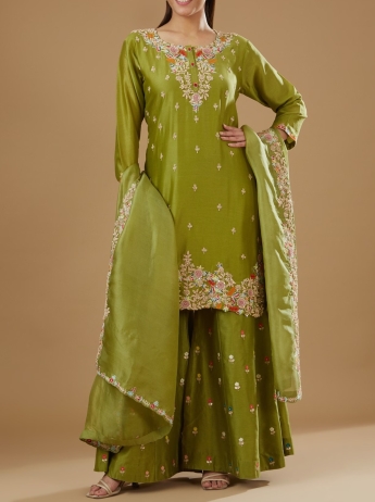 Buy Palazzo Pant Suit In Light Green Color Online - LSTV02693 | Andaaz  Fashion