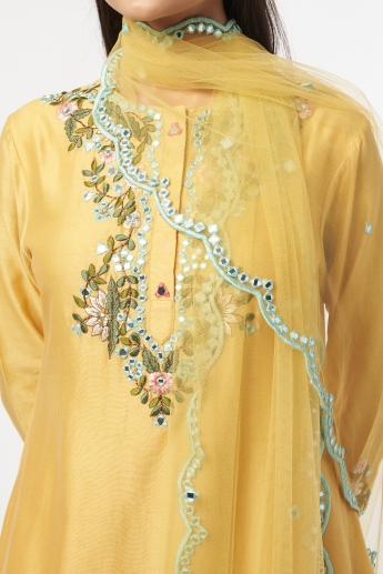 Golden Sharara Suit