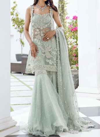 Light Blue Sharara Suit