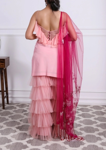 Pink Sharara Suit