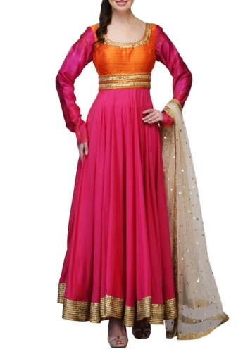 Pink Color Anarkali Suit