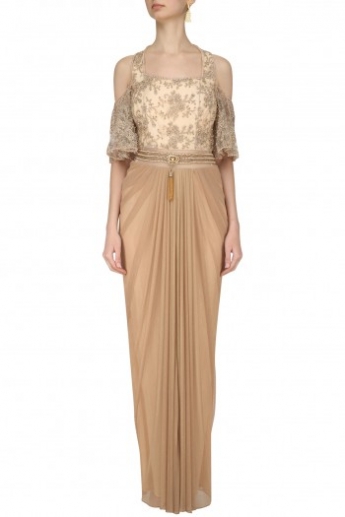Golden Color Gown Dress